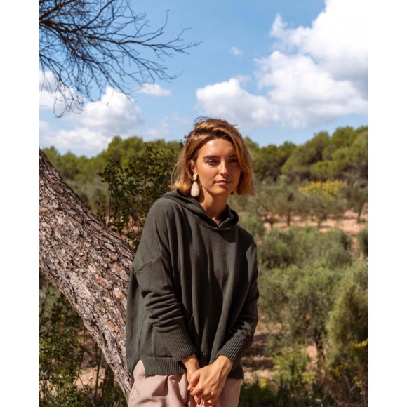 Nina nina kendosa paris Olive Green Women's Hoodie - Picture 2 of 11